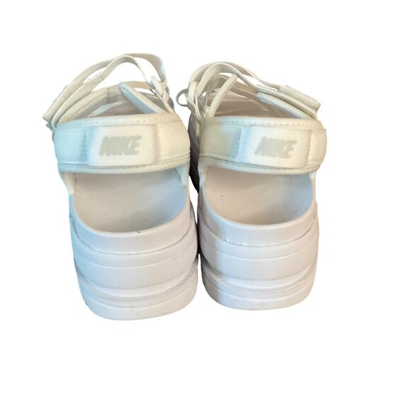 Nike White hook & loop Strap Platform Sandals For Women Size 10 US - Picture 8 of 10